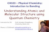 CH103 â€“ Physical Chemistry: Introduction to Bonding