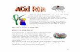 ‘acid rain’ WHHAATT IISS AACCIIDD RRAAIINN??