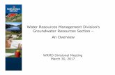 Water Resources Management Division’s Groundwater ...