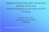 Integrated Dual Disorders Treatment Fidelity Scale and ...