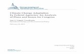 Climate Change Adaptation by Federal Agencies: An Analysis ...