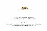 First National Report of the Republic of Mauritius to the ...