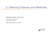 5. Defining Classes and Methods - UZH