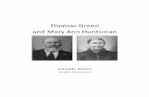 Thomas Green and Mary Ann Huntsman