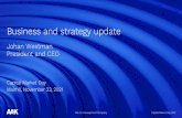Business and strategy update