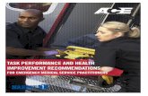 task performance and health improvement recommendations - NAEMT