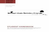 STudent Handbook for The Didactic Program in Dietetics at Mo State
