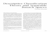 Descriptive Classification Theory and Separable Banach Spaces