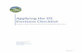 Applying the ISI Envision Checklist - The Oregon Chapter of the