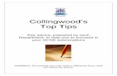 Collingwood's Top Tips - Collingwood College