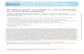 Hereditary spastic paraplegia is a novel phenotype for - Brain