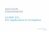 Houston Endowment Applicant Guide to GivingData