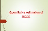 Quantitative estimation of sugars - Kafrelsheikh University