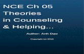Cover Page NCE Ch 05 Theories in Counseling & Helping