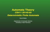 Automata Theory - Computer Science - University of San Francisco