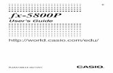fx-5800P Users Guide - Support - Casio