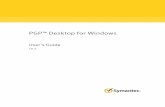 PGPâ„¢ Desktop for Windows User's Guide - Symantec