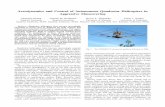 Aerodynamics and Control of Autonomous Quadrotor Helicopters in