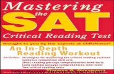 Critical Reading Test Mastering the