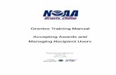 Grantee Training Manual Accepting Awards and Managing - NOAA