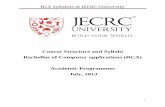 BCA Syllabus at JECRC University