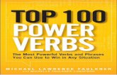 Top 100 Power Verbs: The Most Powerful Verbs -