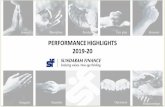 PERFORMANCE HIGHLIGHTS 2019-20 - Sundaram Finance