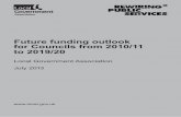 Future funding outlook for Councils from 2010/11 to 2019/20