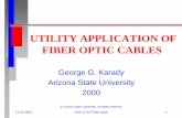 UTILITY APPLICATION OF FIBER OPTIC CABLES