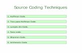 Source Coding Techniques