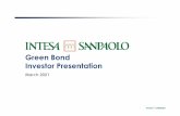 ISP Green Bond Investor Presentation - March 2021