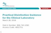 Practical Disinfection Guidance for the Clinical Laboratory