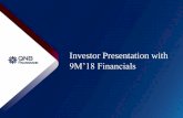 Investor Presentation with 9M’18 Financials
