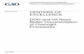 GAO-16-54, CENTERS OF EXCELLENCE: DOD and VA Need Better ...