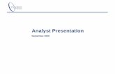 Analysts Presentation September 2008 - Cadogan Petroleum plc