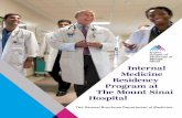 Internal Medicine Residency Brochure - Mount Sinai School of