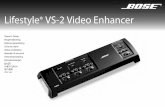 Lifestyle® VS-2 video enhancer - Owner's guide - Bose
