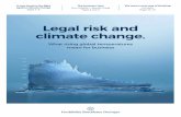 Legal risk and climate change.