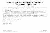 Social Studies Quiz Game Show