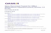 Open Document Format for Office Applications (OpenDocument