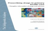 Prescribing drugs in primary health care