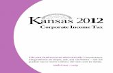 2012 Corporae Income Tax Instructions - Kansas Department of