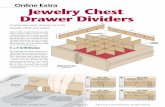 Online Extra Jewelry Chest Drawer Dividers