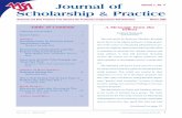 Journal of Scholarship & Practice - American Association of School