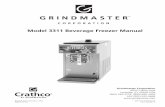 Model 3311 Beverage Freezer Manual - Grindmaster