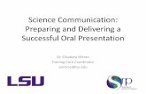 Science Communication How to Give a Successful Oral Presentation