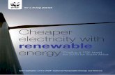 Cheaper electricity with renewable energy