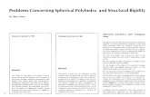 Problems Concerning Spherical Polyhedra and Structural Rigidity
