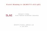 Event Biasing in GEANT4 v9.5-p01