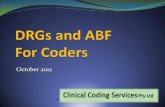 DRGs and ABF For Coders - Health Information Management